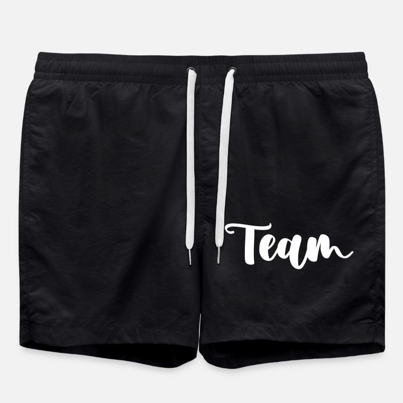 team_01 - Short de bain - noir