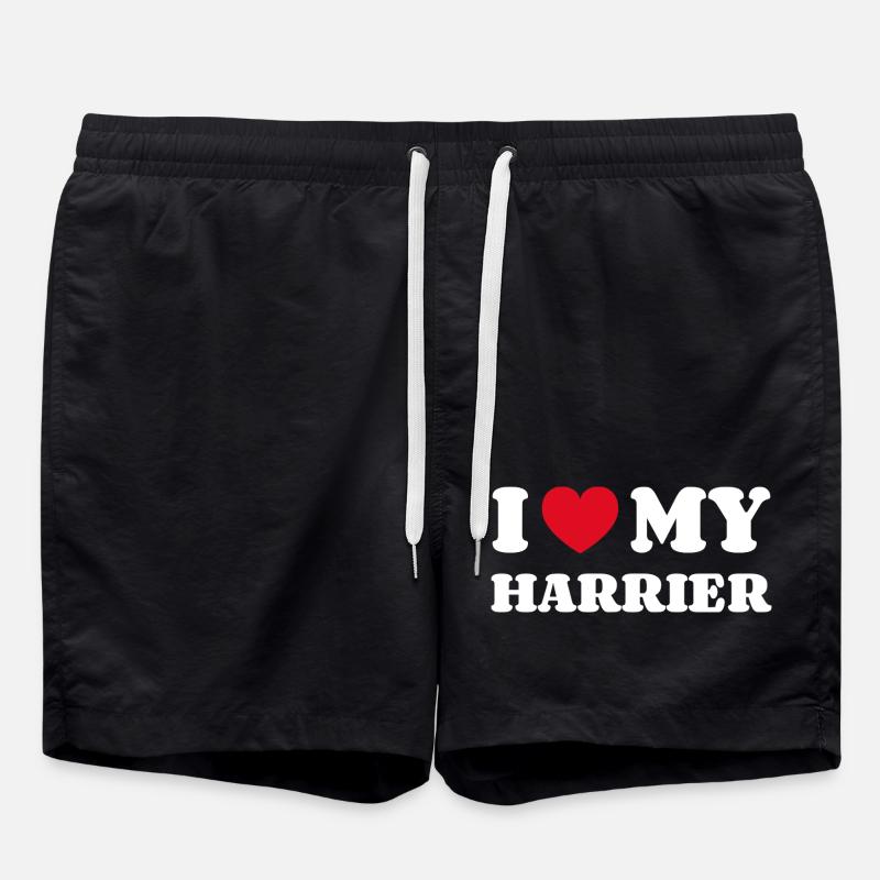 I Love My Harrier - Swim Trunks - black