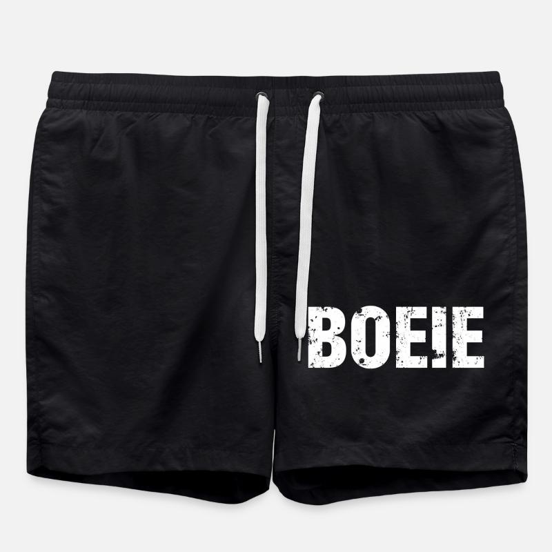 Hou. Chemises en dialecte anversois - Short de bain - noir