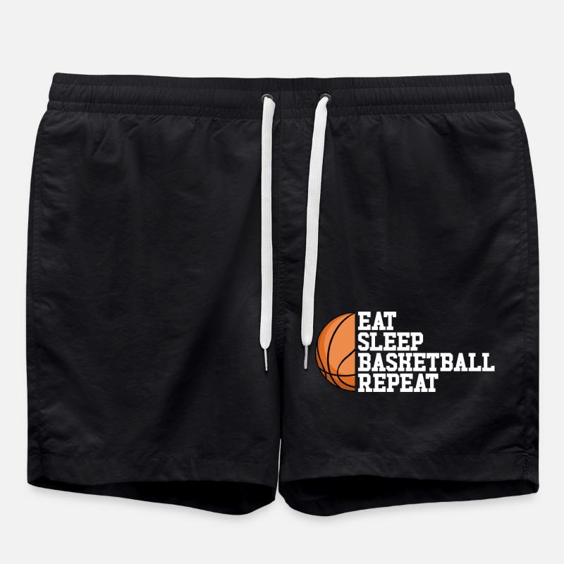 Spis Søvn Basketball Gentage Pige Dreng - Badeshorts - sort