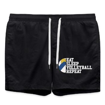 volleyball player - Swim Trunks - black - Front - AI Model Male 185 light (185cm)