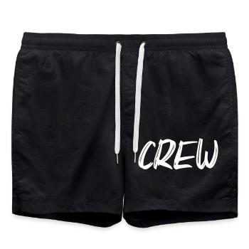 crew - Badeshorts - Schwarz - Vorne - AI Model Male 185 light (185cm)