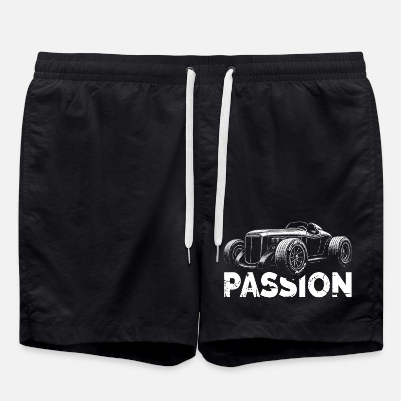 Oldtimer Hot Rod – Pure Passion - Swim Trunks - black