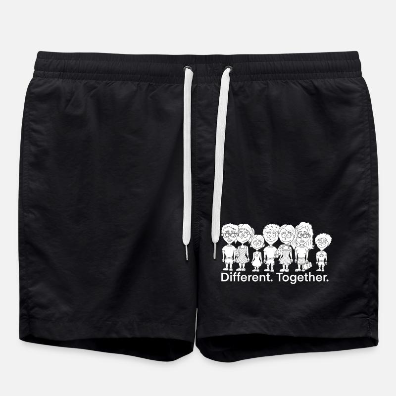 Diversité et cohésion - Short de bain - noir