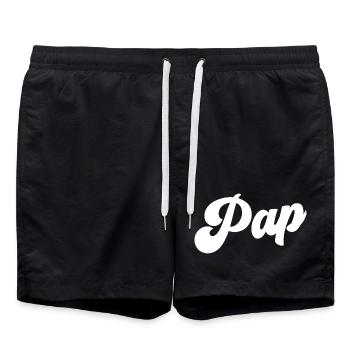Pap Le meilleur Pap Pap Grand-père Fête des pères Pap - Short de bain - noir - Devant - AI Model Male 185 light (185cm)
