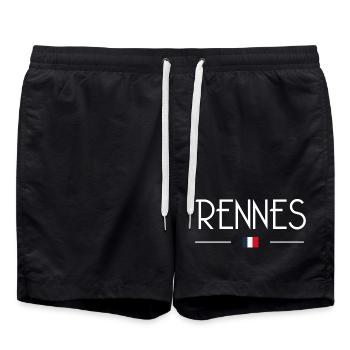 Rennes - Swim Trunks - black - Front - AI Model Male 185 light (185cm)