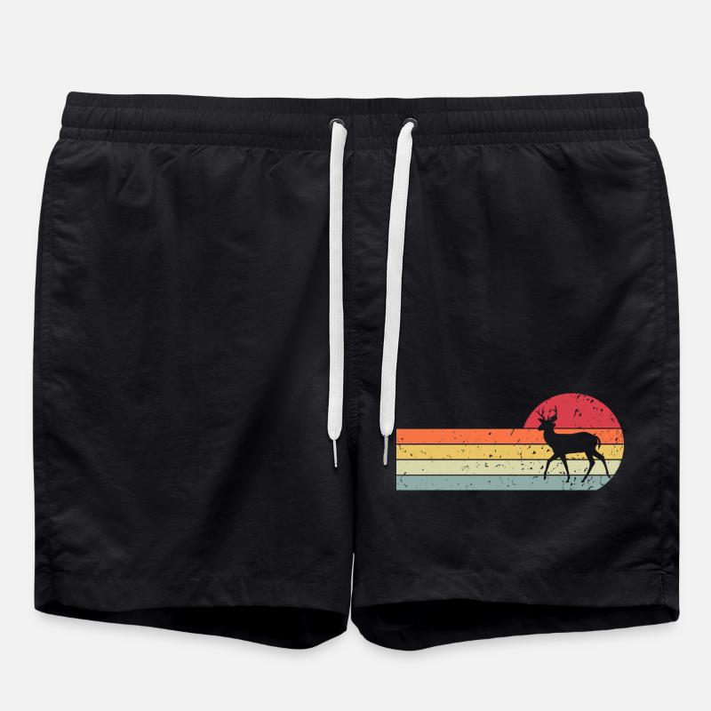 roe deer - Swim Trunks - black