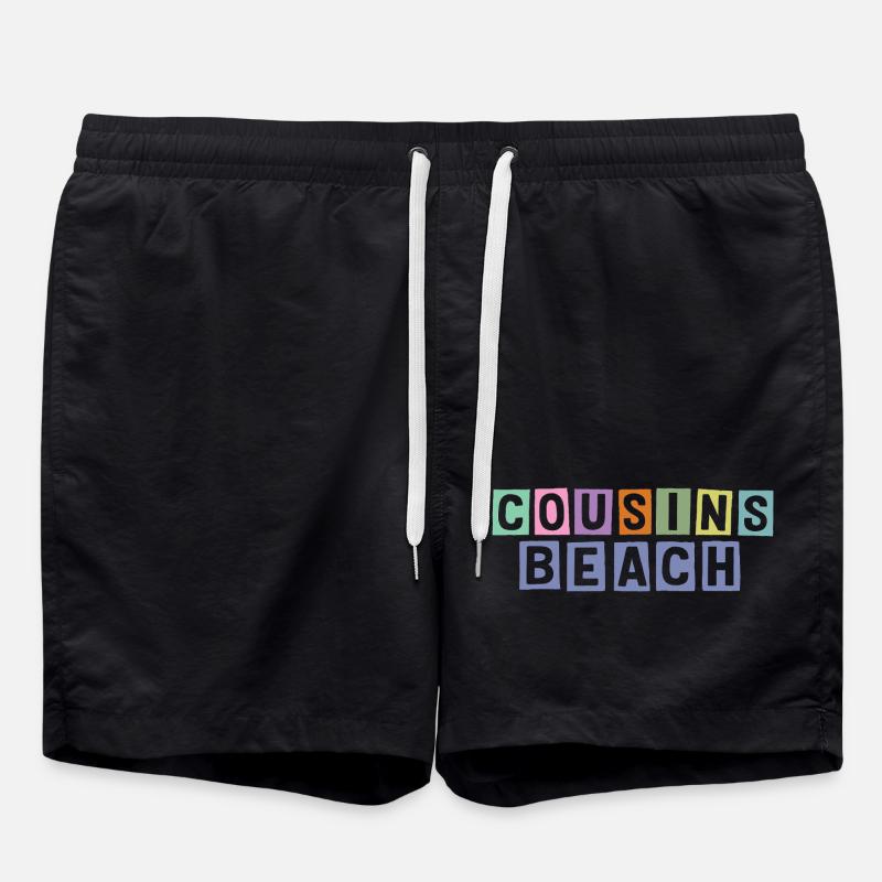 Cousins Beach – Summer Vibes - Swim Trunks - black