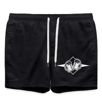 Beer Mug Beer Icon - Swim Trunks - black - Front - AI Model Male 185 light (185cm)