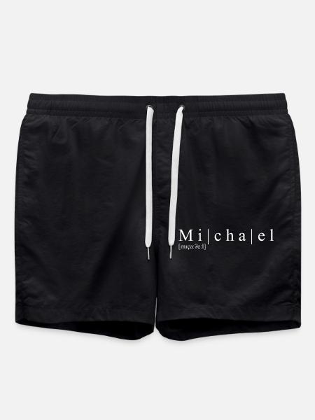 Name Abstract Typographic Black - Swim Trunks - black
