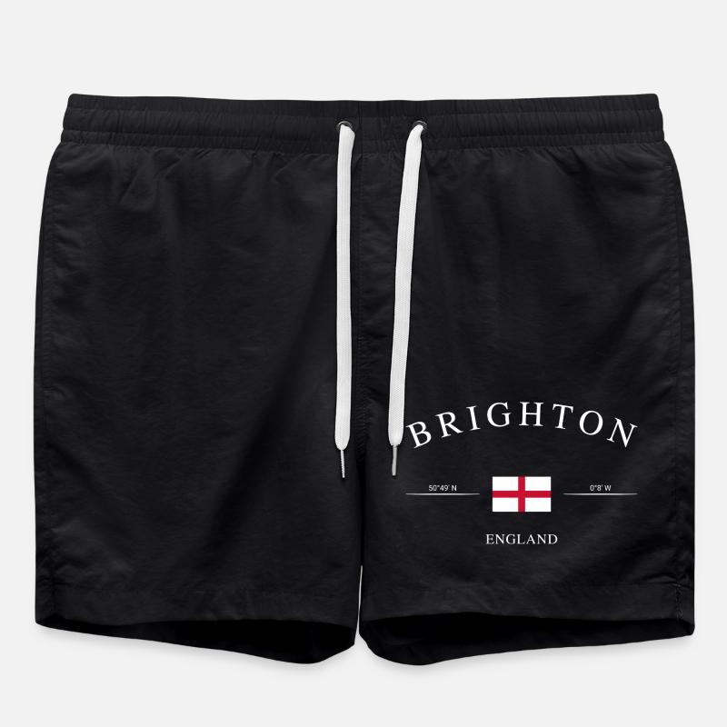 Brighton, England – Holiday Souvenir & Gift - Swim Trunks - black