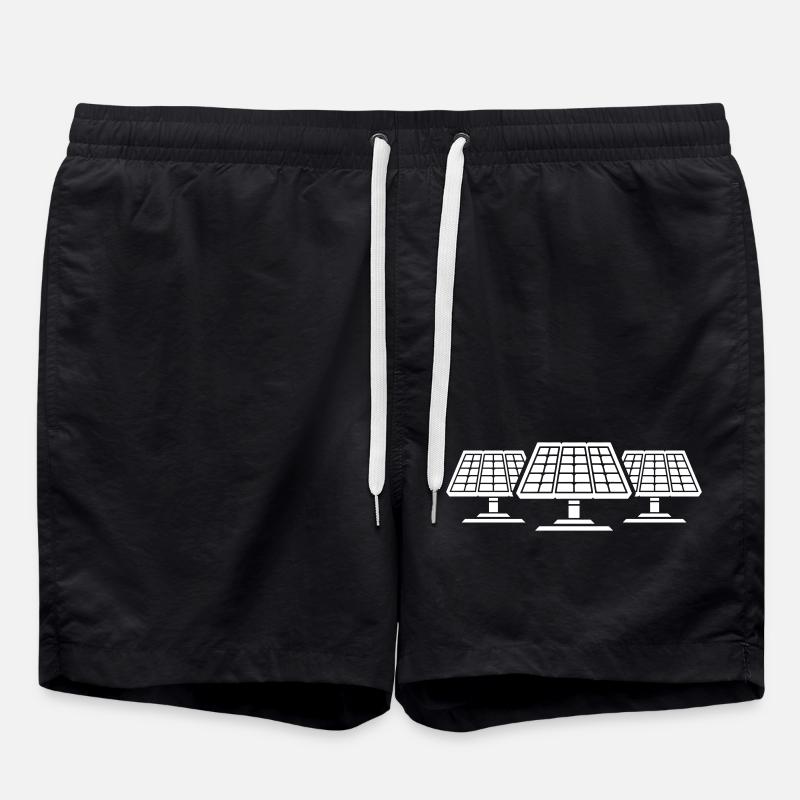 Solar PV Anlage Panele - Badeshorts - Schwarz
