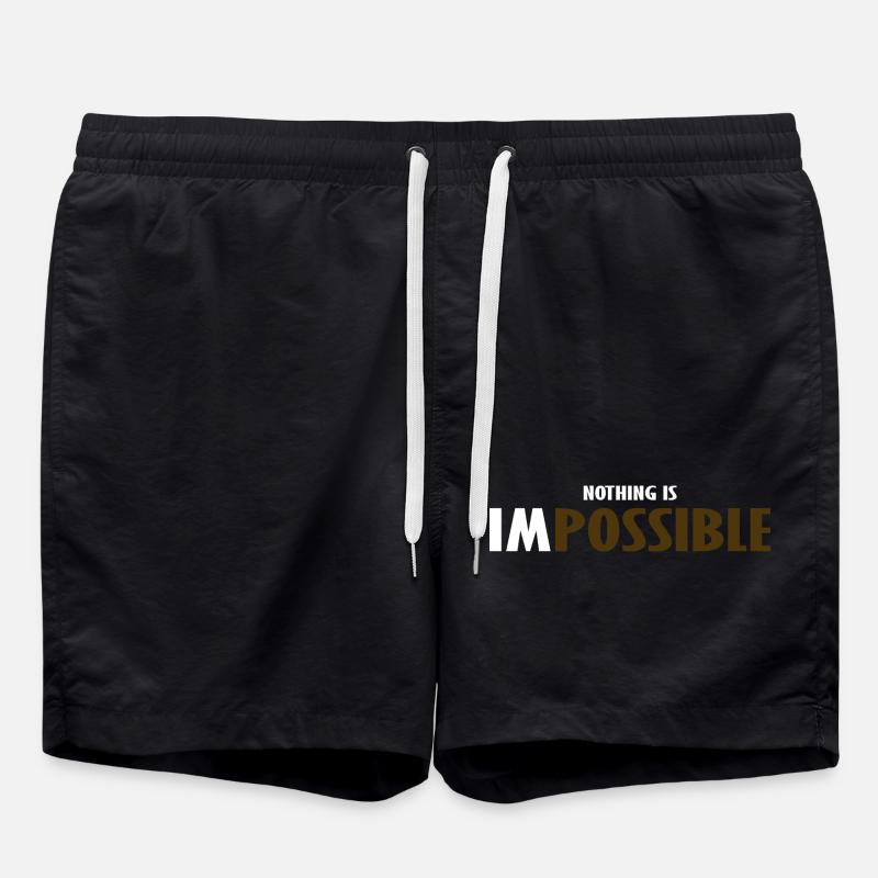NO THING IS IMPOSSIBLE  - Short de bain - noir