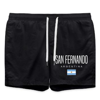 San Fernando Argentinien Argentinier - Badeshorts - Schwarz - Vorne - AI Model Male 185 light (185cm)