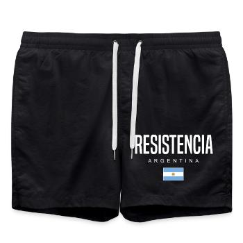 Resistencia Argentina Argentinians - Swim Trunks - black - Front - AI Model Male 185 light (185cm)
