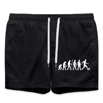 Evolution of Football - Swim Trunks - black - Front - AI Model Male 185 light (185cm)