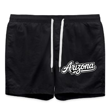 Arizona – Souvenir-Design des US-Bundesstaates - Badeshorts - Schwarz - Vorne - AI Model Male 185 light (185cm)