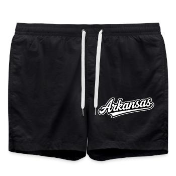 Arkansas - Souvenir USA State Design - Short de bain - noir - Devant - AI Model Male 185 light (185cm)
