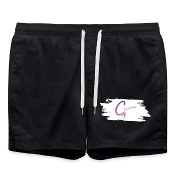 Climbing Logo Gradient - Swim Trunks - black - Front - AI Model Male 185 light (185cm)