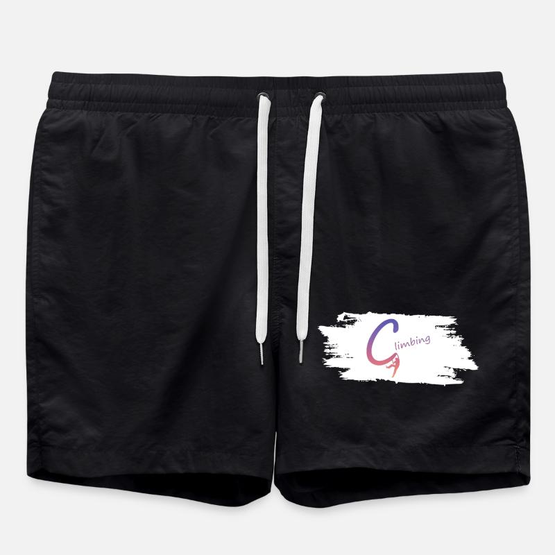 Climbing Logo Gradient - Swim Trunks - black