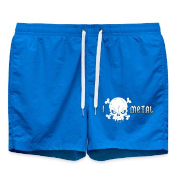 Crâne en métal extrême - Short de bain - cobalt blue - Devant
