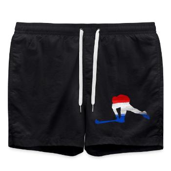 Hockey Pays-Bas - Short de bain - noir - Devant - AI Model Male 185 light (185cm)