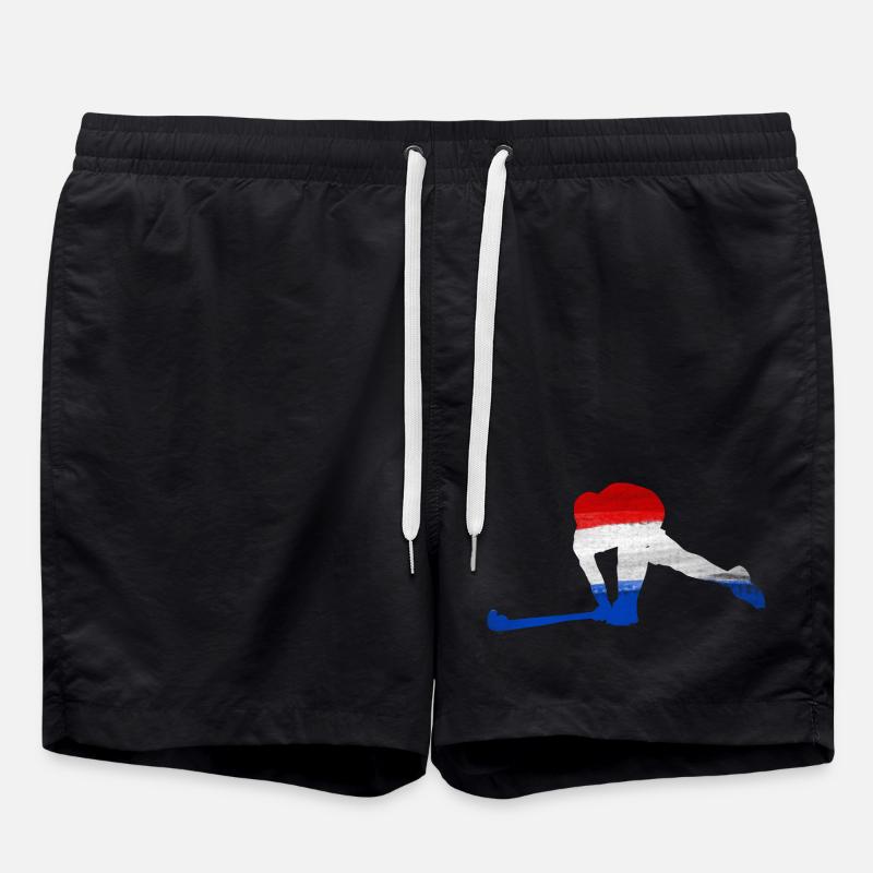 Hockey Pays-Bas - Short de bain - noir