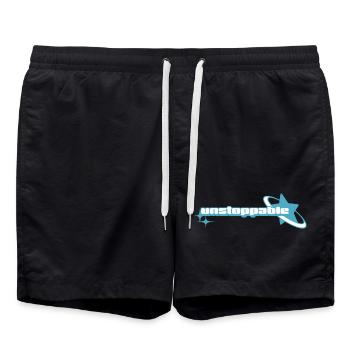 Cosmic Fancy Glow _ Unaufhaltsam - Badeshorts - Schwarz - Vorne - AI Model Male 185 light (185cm)
