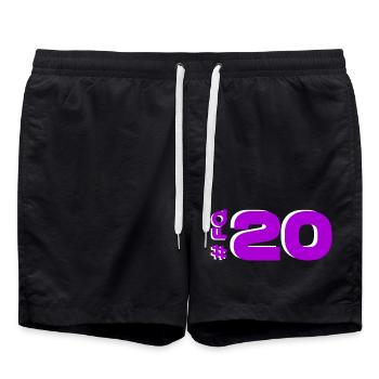 FQ20-2025-catalonia - Swim Trunks - black - Front - AI Model Male 185 light (185cm)