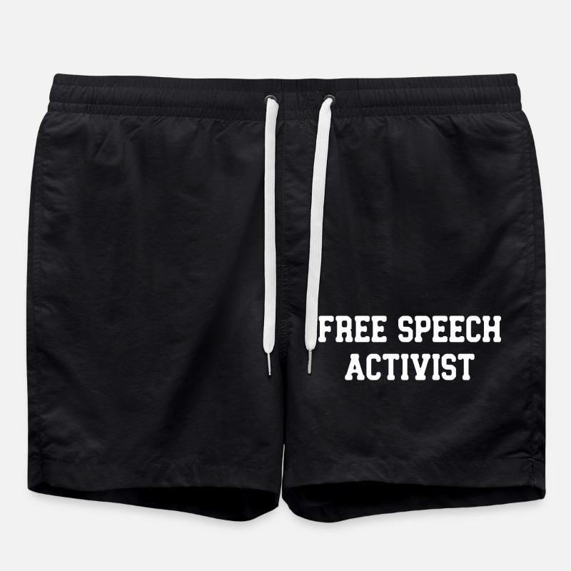 Design Engagé et Liberté d'Expression - Short de bain - noir