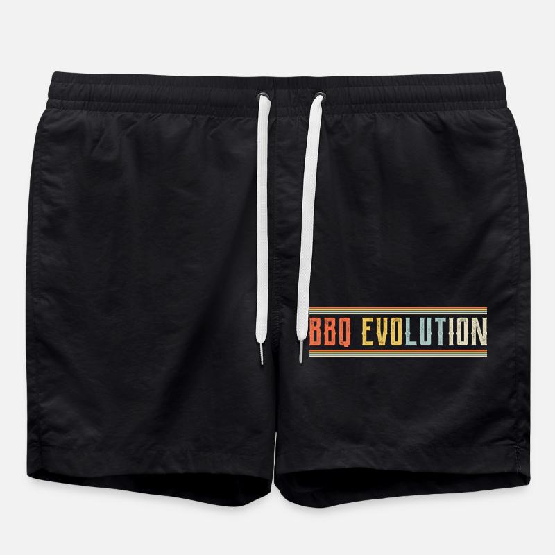 BBQ Evolution Design - Badeshorts - Schwarz