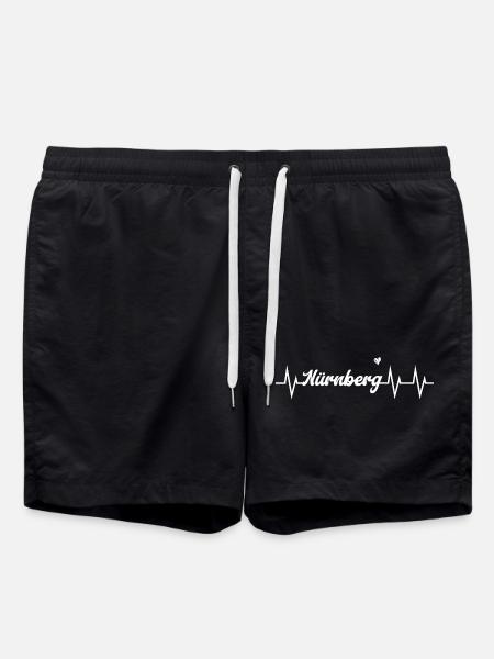Heartbeat Nürnberg - Badeshorts - Schwarz