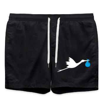 Cigogne garçon cigogne - Short de bain - noir - Devant - AI Model Male 185 light (185cm)