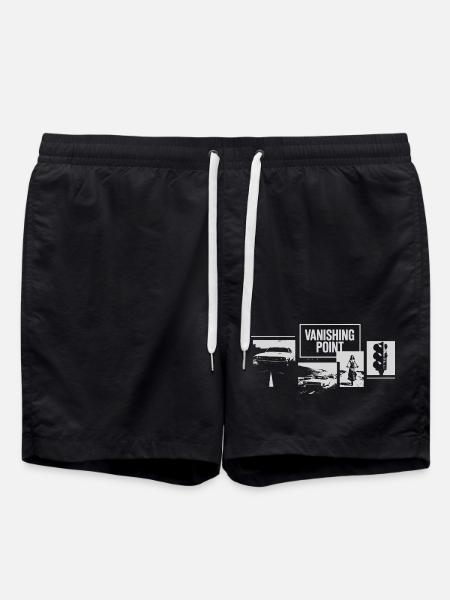 Vanish Point Urban Street Scene - Swim Trunks - black