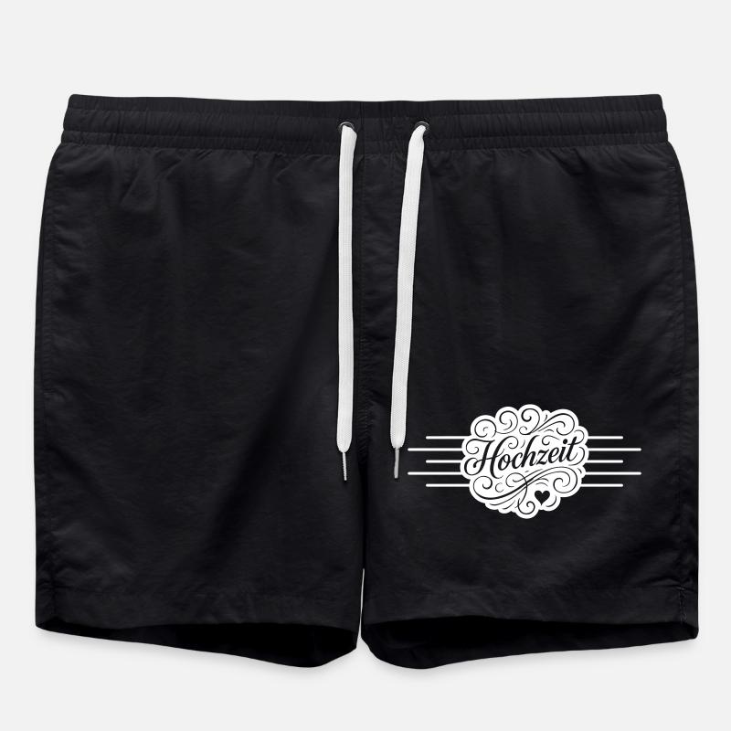 Wedding - Swim Trunks - black