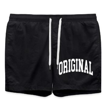 Original - Swim Trunks - black - Front - AI Model Male 185 light (185cm)