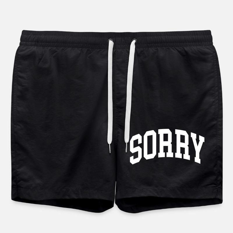 Sorry - Badeshorts - Schwarz