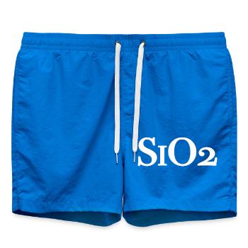 SiO2 - Formule chimique de quartz Dioxyde de silicium - Short de bain - cobalt blue - Devant