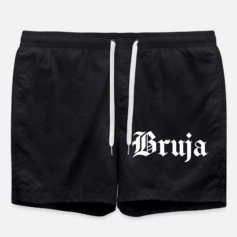 Bruja Hexe Halloween - Badeshorts - Schwarz