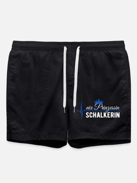 Nix Prinzessin - Schalkerin - ECG Pulse Gift - Swim Trunks - black