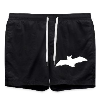 Bat Gothic: Symbol of Night & Freedom - Swim Trunks - black - Front - AI Model Male 185 light (185cm)