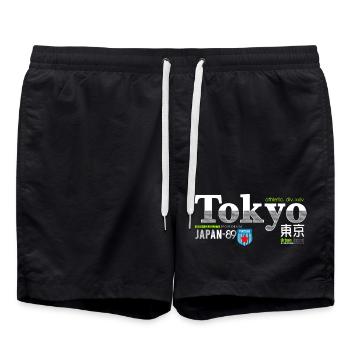 Tokyo Vintage Sport Denim - Short de bain - noir - Devant - AI Model Male 185 light (185cm)