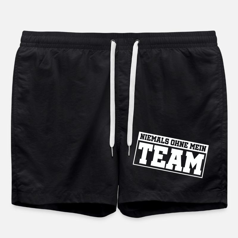 niemals_ohne_mein_team_- - Short de bain - noir