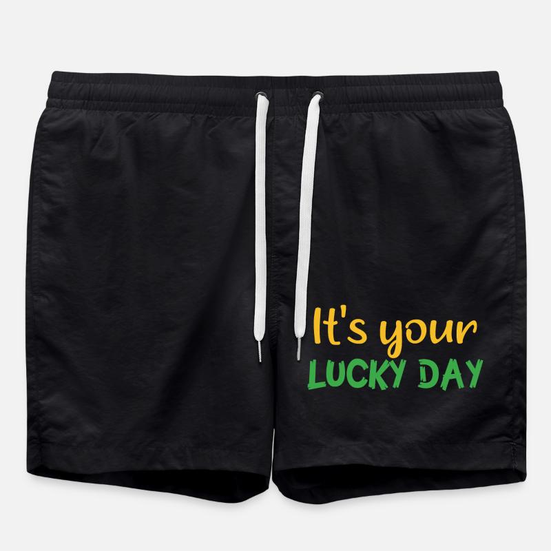 It´s your lucky day - Badeshorts - Schwarz