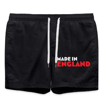 Made in England Emblem Tee - Swim Trunks - black - Front - AI Model Male 185 light (185cm)