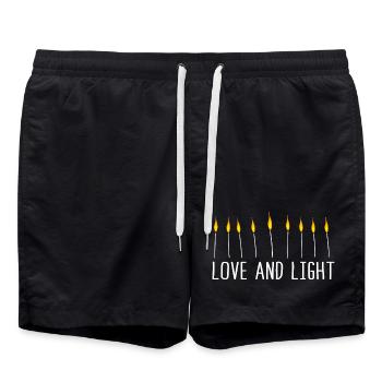 Hanoukka Hanoukka Hanoukka - Short de bain - noir - Devant - AI Model Male 185 light (185cm)