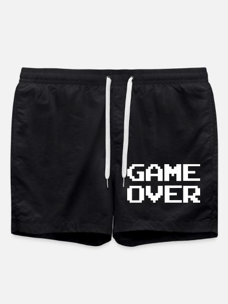 Pixel Game Over Rétro - Short de bain - noir