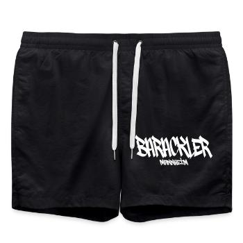 barackler_mannheim - Badeshorts - Schwarz - Vorne - AI Model Male 185 light (185cm)