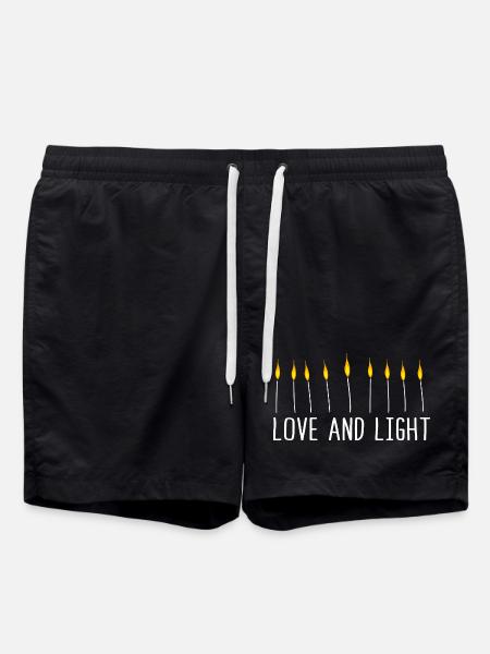 Hanoukka Hanoukka Hanoucca - Short de bain - noir
