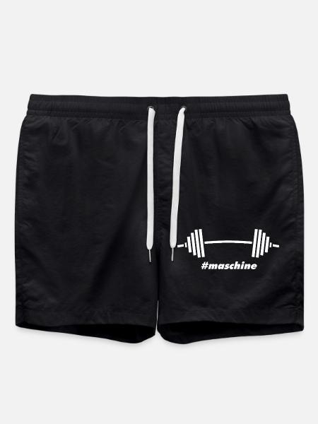 #Maschine: Power, Weights & Fitness - Swim Trunks - black